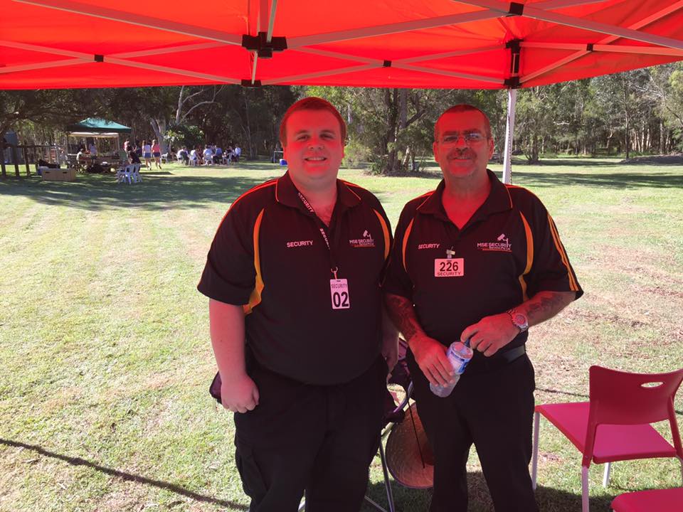 Security staff at a Brisbane event