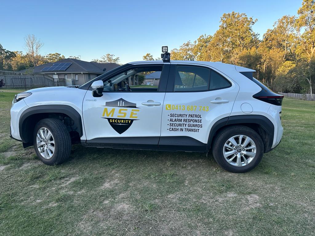 MSE Security Car on site in Brisbane
